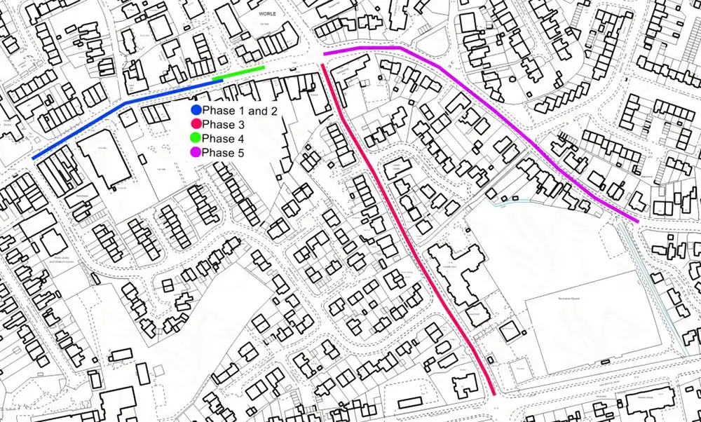 Drainage works are being carried out in Worle over the coming weeks. Picture: North Somerset Council