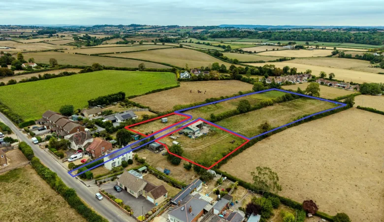 Plans for two two-bed homes on the land at Milborne Port have been submitted to Somerset Council. Picture: GTH