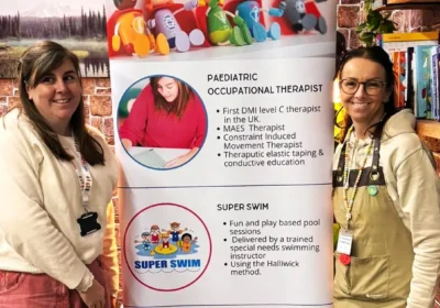 Amy and Claire at The Den in Taunton, where the free sessions will take place