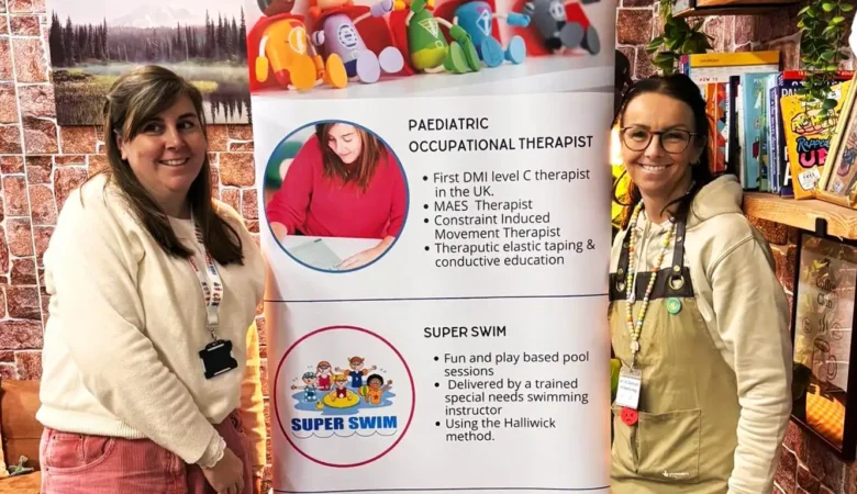 Amy and Claire at The Den in Taunton, where the free sessions will take place