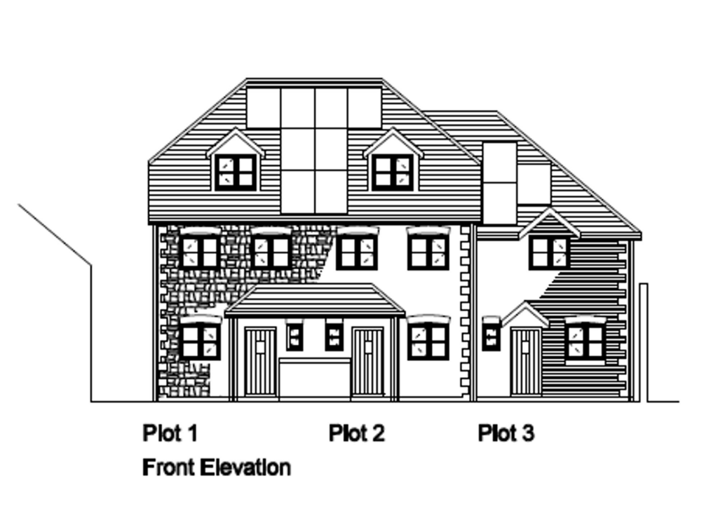 Three homes have been approved on the site, in Wincanton