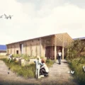 The world-leading research centre would be developed at Westhay, near Glastonbury, if plans are approved. Picture: Poynton Bradbury Architects