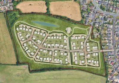 An illustration of how the 117 homes could be laid out on the site at Locking, Weston. Picture: Gladman/NSC