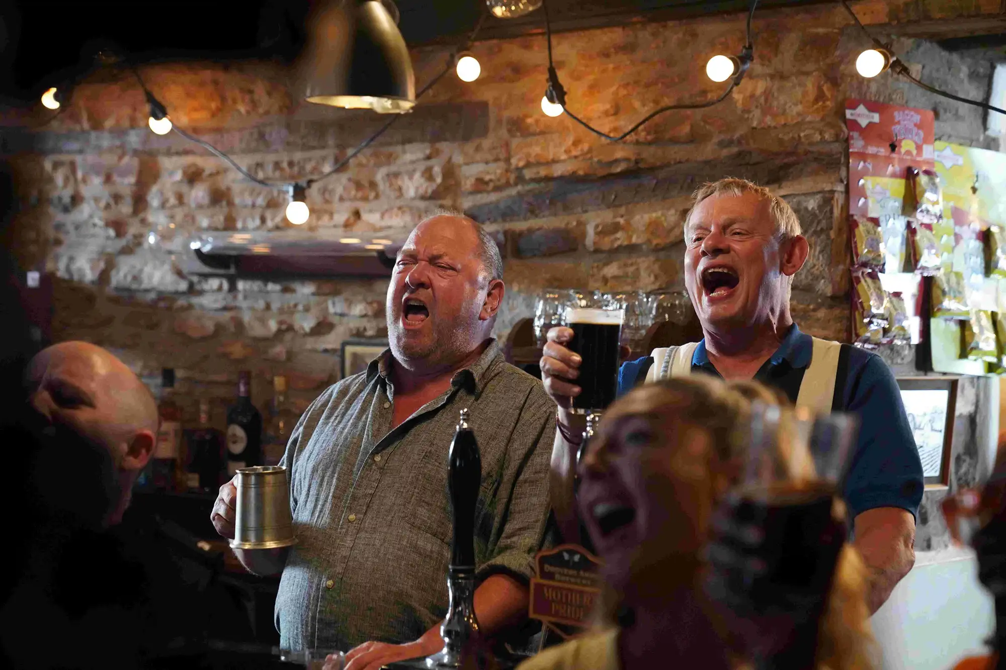 Mark Addy and Martin Clunes in Mother's Pride, which was largely filmed in Somerset