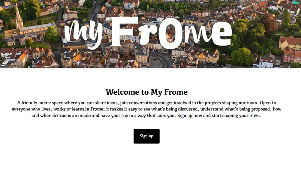 My Frome aims to help people get involved in decisions