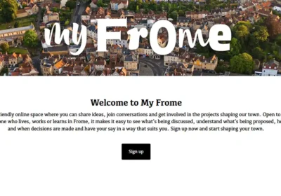 My Frome aims to help people get involved in decisions