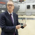 Michael Overd, a design chief at Leonardo in Yeovil, has been working with helicopters for 40 years