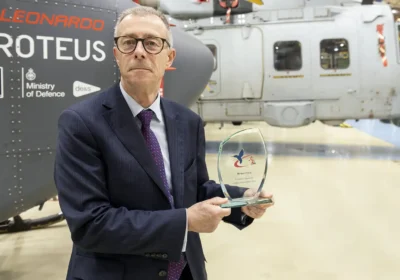 Michael Overd, a design chief at Leonardo in Yeovil, has been working with helicopters for 40 years