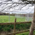 The open space has been fenced off by Somerset Council amid a dispute over development of the site. Picture: Martin Dimery