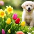 Common garden plants such as daffodils and tulips can be poisonous to dogs