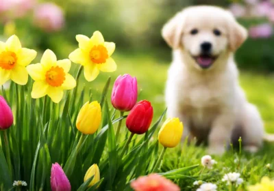 Common garden plants such as daffodils and tulips can be poisonous to dogs