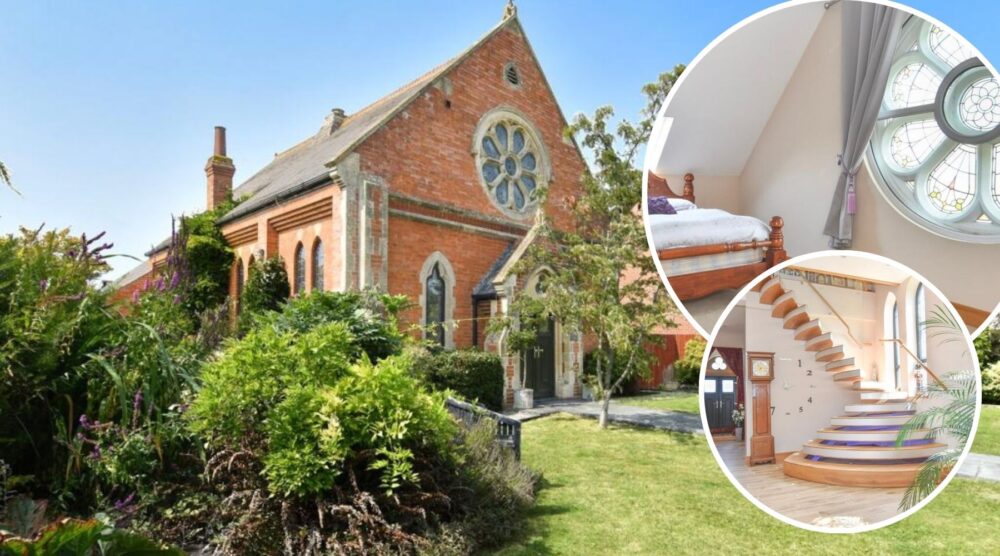 The former Methodist Church, in East Huntspill, is up for sale. Pictures: Cooper and Tanner/Right Move