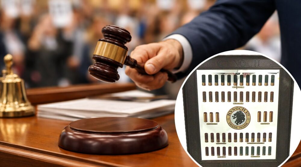 The advertising mirror was the top seller at a recent Somerset auction