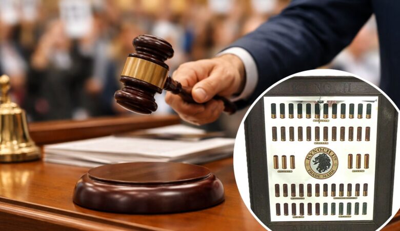 The advertising mirror was the top seller at a recent Somerset auction